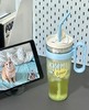 F030475巨无霸吸管高颜值奶芙蓝大容量茶水分离杯吸管水杯 商品缩略图2