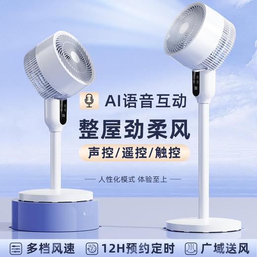 苏宁同款 银十空气循环扇 智能控制 台地两用 轻音低噪 商品图2
