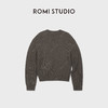ROMI STUDIO“优雅过冬” 绵羊毛混纺腔调穿搭V领针织毛衣 23AWM318 商品缩略图4