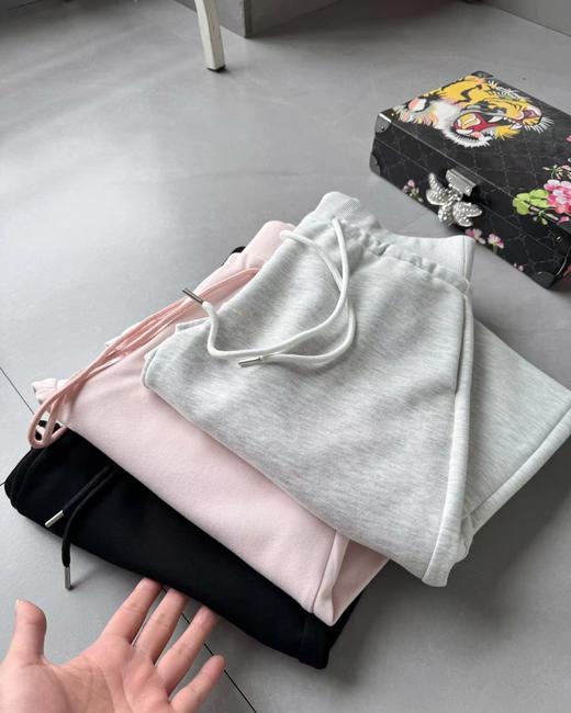 F030465新款休闲运动腰部抽绳设计瑜伽裤便捷百搭中腰阔腿卫裤 商品图12