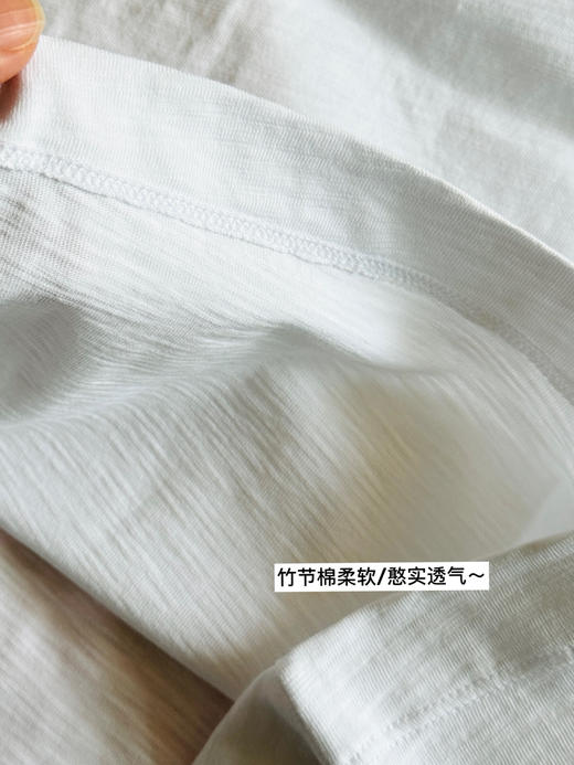 45-R领口笑脸竹节棉刺绣纯色长袖【包邮+三天无理由退换】 商品图13