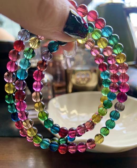 6mm彩虹碧玺手串 商品图6