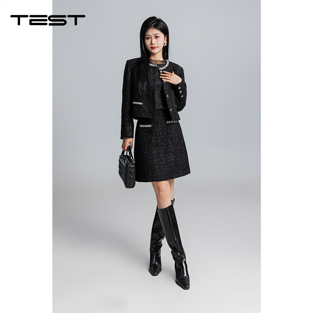 春上新两件套小洋装气质小香风套装裙4261004