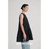 MAISON CECILE 三色|亚麻高支棉简约松弛感圆领无袖娃娃衫上衣 商品缩略图2