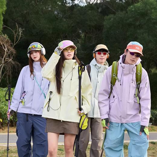 BINLE 多彩户外情侣款外套冲锋衣 防水防风 透气吸汗 柔软舒适 8色可选 商品图1