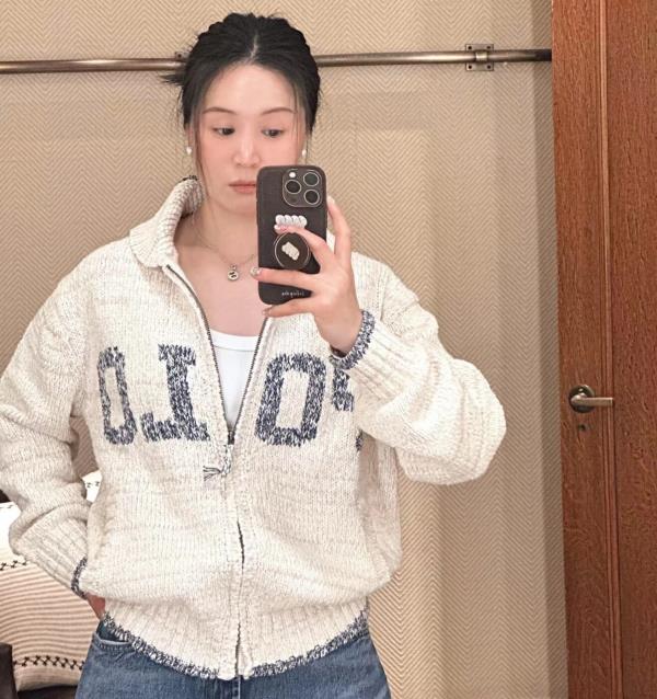 售完无补  纯元剪标  rl东京限定款 亚麻棉大肚纱风格  棒针Polo针织外套