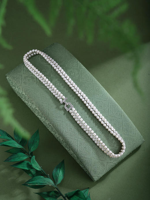 子佩集【一生所爱】珍珠惜王妃项链【QJXL001】双排2602 商品图6