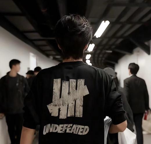 F030484五道杠水洗做旧撞色双Logo印花厚款打底长袖T恤 商品图9