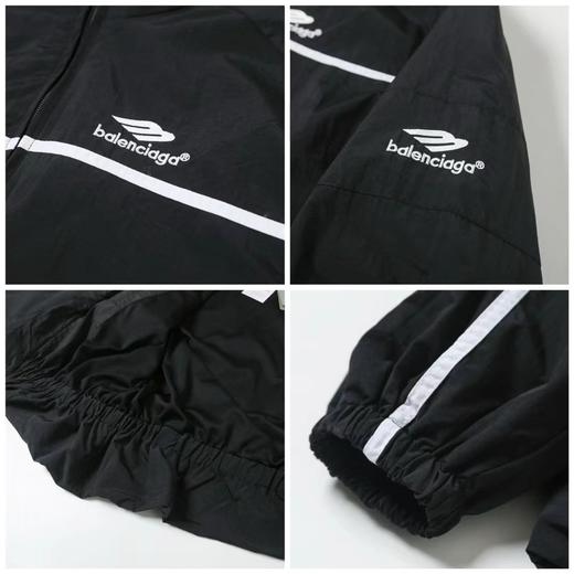 F0304125男女日常通勤白条拼接OS超宽松廓型设计冲锋衣夹克外套 商品图14