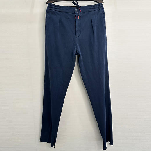 KITON 男士字母徽标刺绣休闲裤 蓝色 UP1LACK0103H02000 商品图0