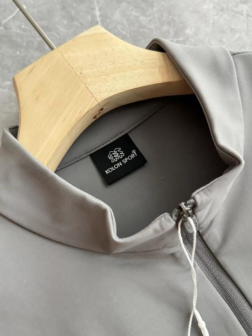 F030468春日常通勤户外休闲衣吸湿排汗男士弹力半拉链长袖T恤 商品图12