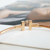 【95新】Tiffany & Co.蒂芙尼Tiffany T 系列玫瑰金双T开口线圈手镯腕围约17cm女士120226TJ71 商品缩略图3