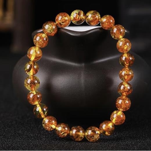 金珀纳福 天然花珀经典手串 商品图2