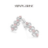 lucky·永恒之环系列ShiningHouse[培育]18k金钻石耳饰 粉钻 圆钻形人工真钻人造钻石K金耳饰可调节时尚钻石耳饰耳环耳钉悦己送礼臻选【此商品不支持7天无理由退货退款】预计3日发货 商品缩略图3
