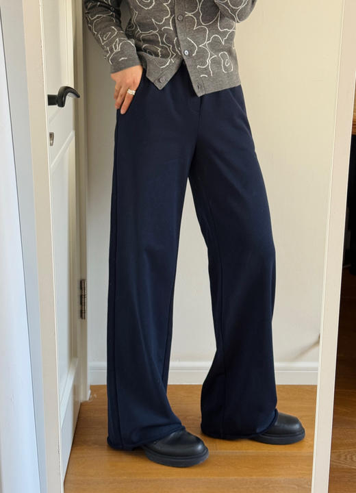 26春夏--腿型救星~巨显瘦显腿直毛边脚口直筒休闲裤【包邮+三天无理由退换】 商品图10