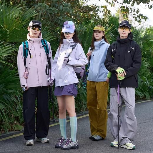 BINLE 多彩户外情侣款外套冲锋衣 防水防风 透气吸汗 柔软舒适 8色可选 商品图9