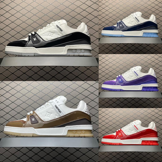 春季特惠💰720 LV 纯原版本 # 驴家 Trainer 低帮休闲板鞋 商品图8