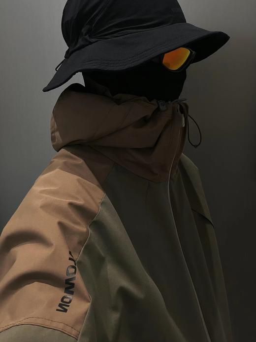 F030482户外拼色连帽男款徒步登山防风防水夹克外套 商品图6