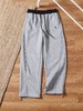 F030429新款廓形宽松弯刀通勤百搭舒适亲肤拼接卫裤休闲裤 商品缩略图6