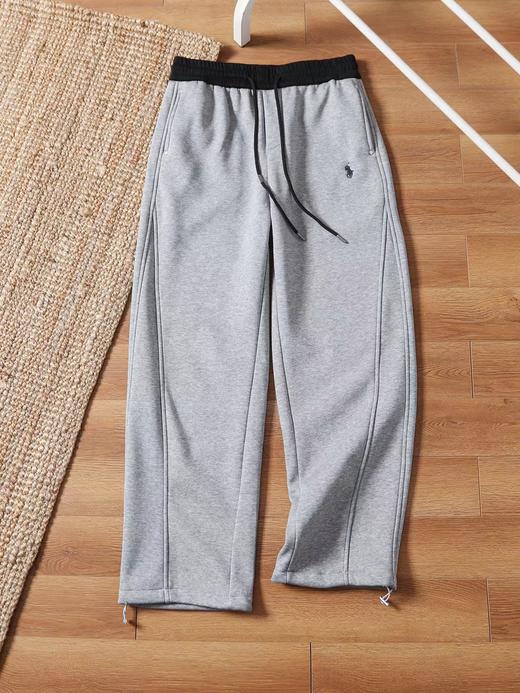 F030429新款廓形宽松弯刀通勤百搭舒适亲肤拼接卫裤休闲裤 商品图6