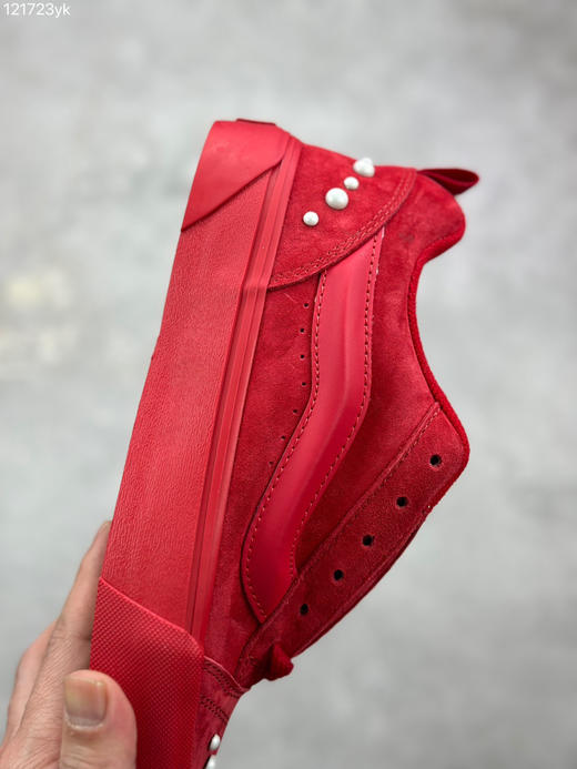 春季特惠💰320 Vans Knu Skool 经典舒适 支撑 低帮 板鞋 男女同款 大红色 商品图5