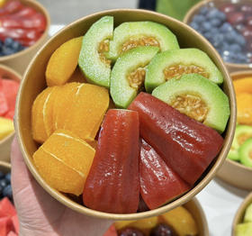 【鲜果切】橙子羊角蜜莲雾三拼（750ml）