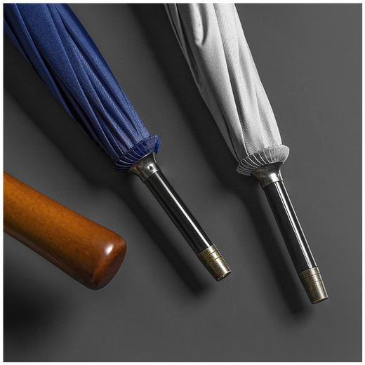 【 男士专属！轻奢原木自动伞】柄古铜实木长柄伞 超大高尔夫直杆伞 男士商务晴雨伞 商品图2