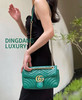 Gucci 双g 马蒙 绿色 金扣 牛皮 中号 链条包 商品缩略图1