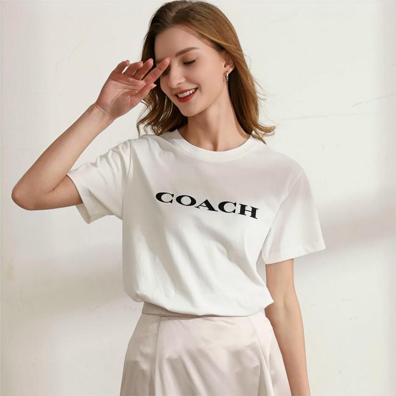 初夏必备 低至一折【COACH/蔻驰  男女款短袖】经典款式 花小钱购质量