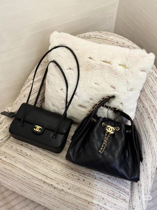 F030409新款Jennin同款腋下包圆筒包山茶花鱼子酱扣盖方包 商品图6