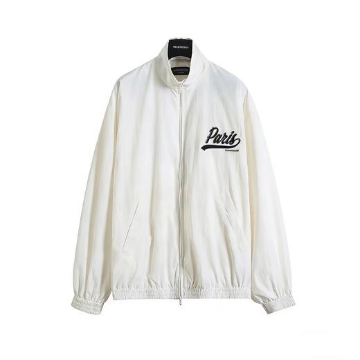 F0304126男女日常超宽松小高立领下摆松紧束腰设计网布冲锋衣外套 商品图0