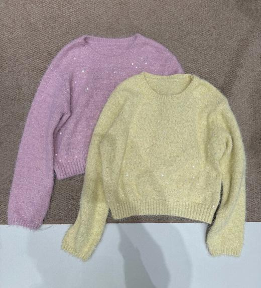 【门店同款】ENJOY春季“暖冬软糖”软糯亮片毛衣 169243075 商品图0