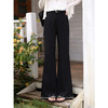 鹿向南「漫步边界」黑色宽松休闲裤女春季慵懒感百搭长款阔腿裤子 商品缩略图0