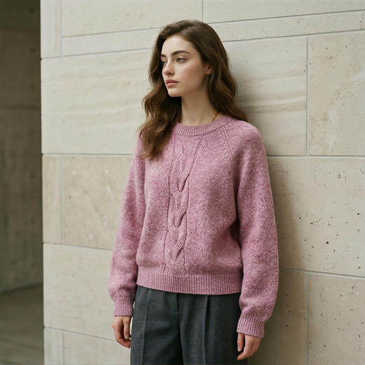 PALUOPO/PL圆领插肩女衫ET20058R-C/约重255g帕罗 商品图1