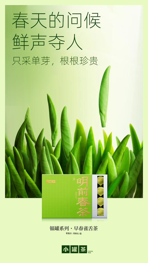 小罐茶大师系列2026年早春雀舌茶20罐绿茶茶叶礼盒装 商品图11