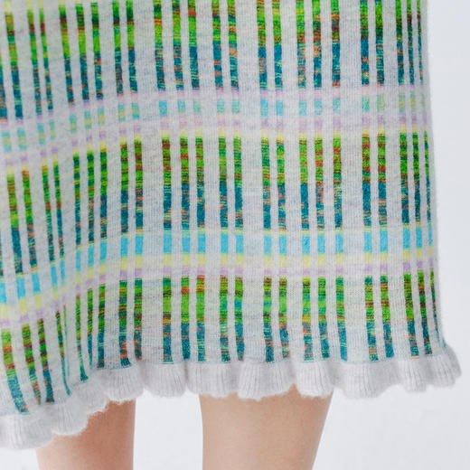 东黎 • 万物复苏 白桦林 山羊绒女士春夏时尚半裙 6227 商品图5