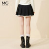 mc2百褶裙半身裙女2023夏新款下摆拼接半裙显瘦小个子气质A字短裙 商品缩略图3