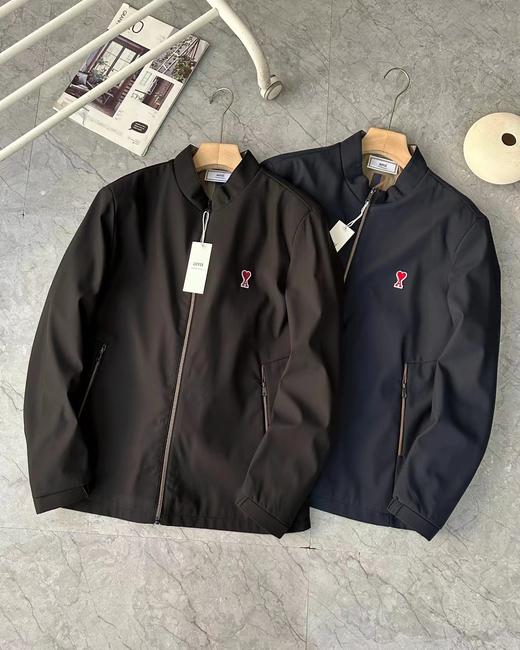 F030401春季新品新款时尚商务立领设计刺绣logo男士夹克外套 商品图0