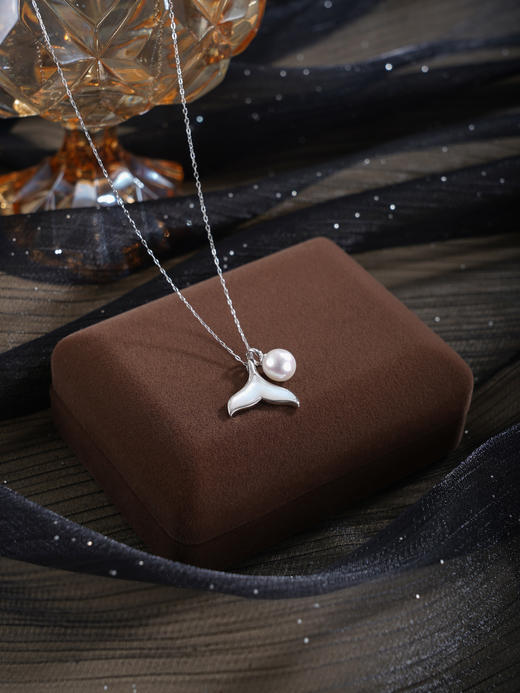 子佩集【鱼跃心扉】银S925珍珠惜王妃套链项链【MLTL059】鱼尾2602 商品图4