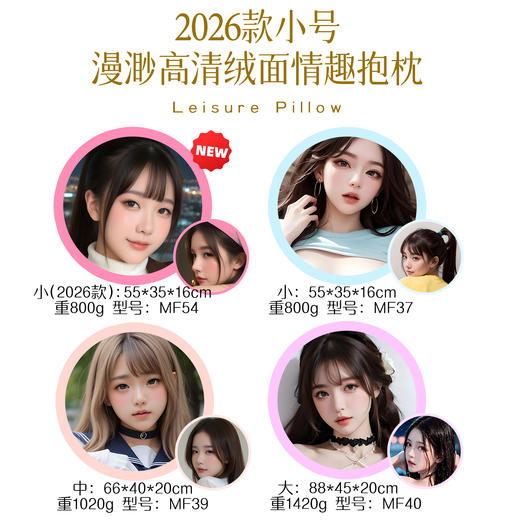 2026新款漫渺跨境AI美图绒抱枕情趣可插入男用自慰飞机杯倒模靠枕厂家 商品图5