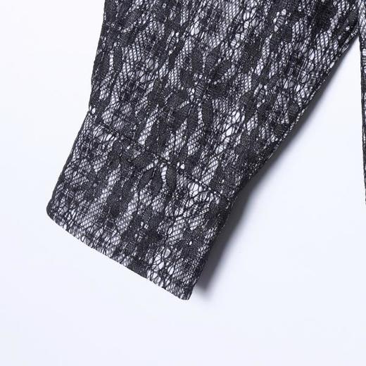 26CS37SDSA男士秋冬新款痞帅男装时尚简约撞色花卉长袖衬衫百搭休闲衬衣 商品图3