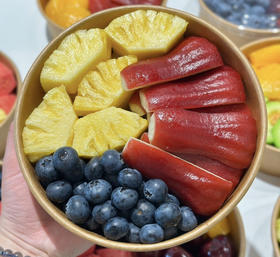 【鲜果切】凤梨莲雾蓝莓三拼（750ml）