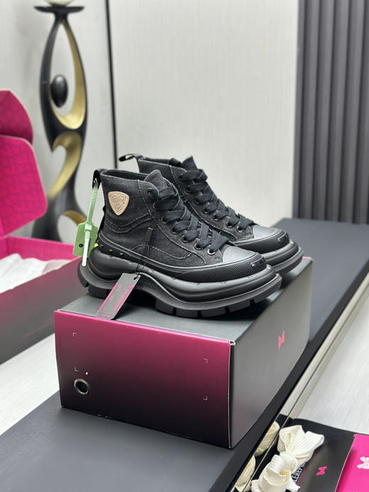 春季特惠💰450 新款厚底高帮 # SMILEREPUBLIC 厚底帆布鞋系列 商品图1