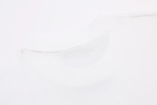 F030414新款双纱面料字母硅胶情侣休闲宽松遮肉圆领短袖T恤 商品图7