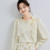 「自」全新升级【铂金会员165/天猫219/差价54】(11843)洛诗琳法式蝴蝶结雪纺衫2026春季新款气质优雅通勤衬衫女 商品缩略图3