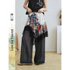 两三事梵高文艺午夜童话2026春季新款印花屁帘拼接雪纺阔腿休闲裤 商品缩略图0