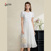司歌蕾丝连衣裙白裙仙气收腰短袖夏A911261X 商品缩略图2