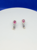 【挚友限定】Pt900 红宝石方糖耳夹 红宝石 0.8ct 钻石 0.24ct  弹力双夹 3.5g （展会产品拍下后不支持7天无理由退换货） 商品缩略图2
