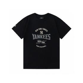 F030433字母印花款新品时尚复古圆领亲肤透气男女同款套头短袖T恤