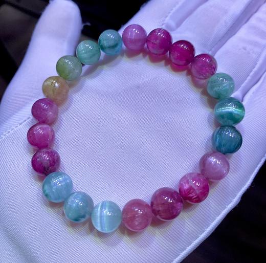 9mm猫眼碧玺手串 商品图2